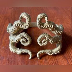 Cosplay Mermaid Gold Octopus Tentacle Cuff Arm Band